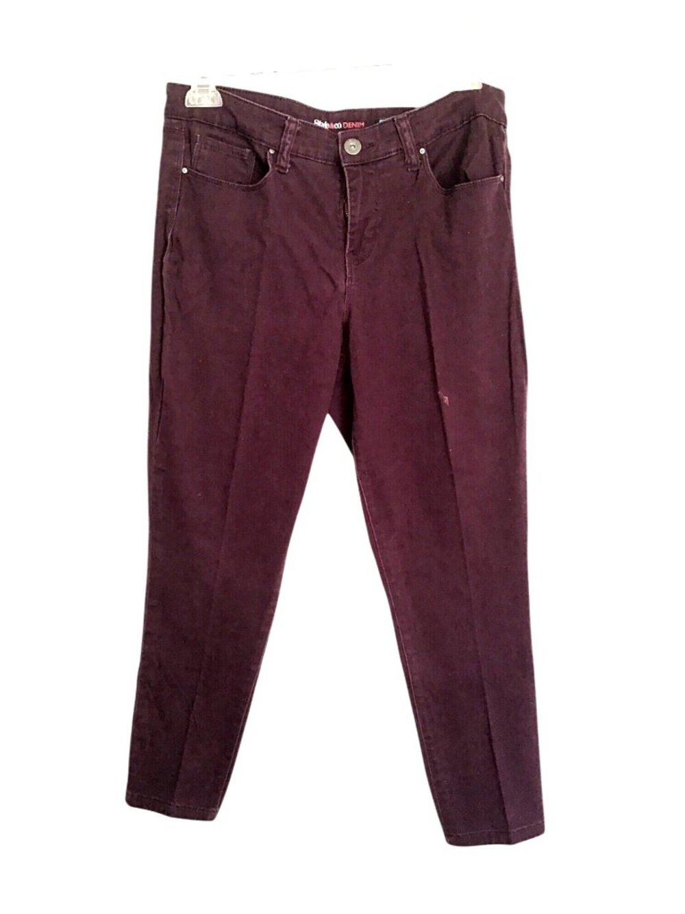 STYLE & CO- WOMENS PLUM SKINNY LEG DENIM JEANS SIZE 8